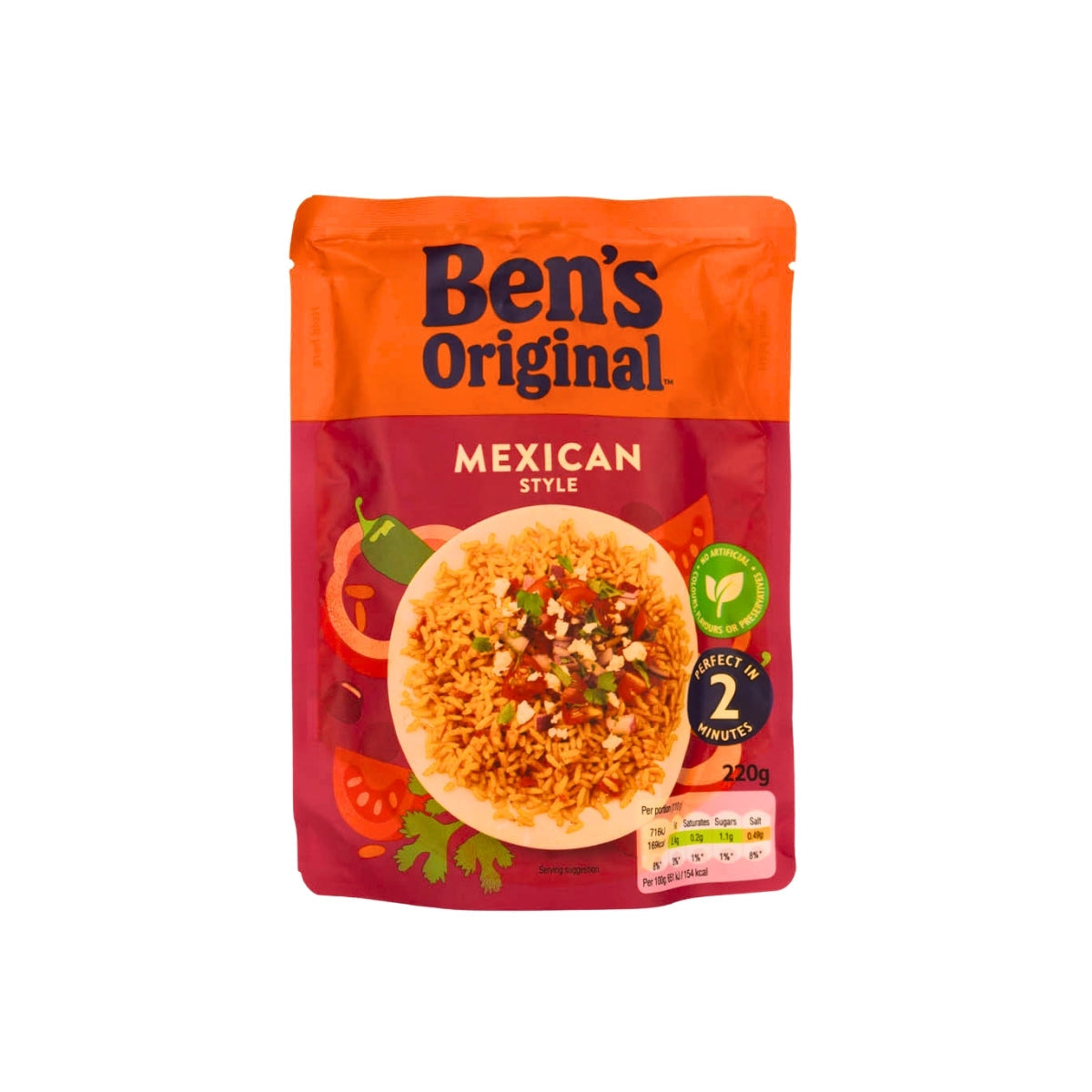 Bens Original Mexican Style Microwave Rice (220g)