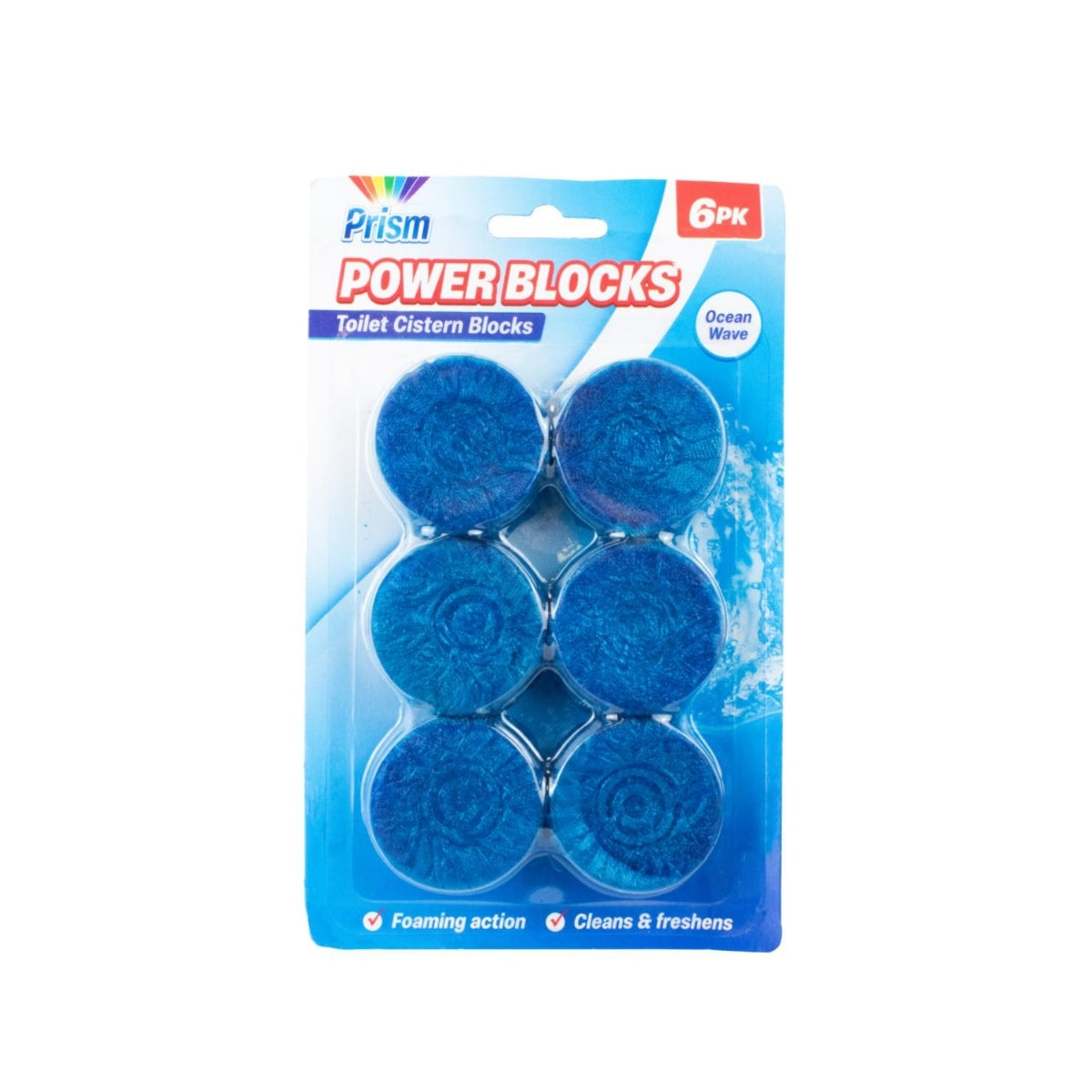 Ocean Fragranced Toilet Blocks 6 x 50g - 24 Units