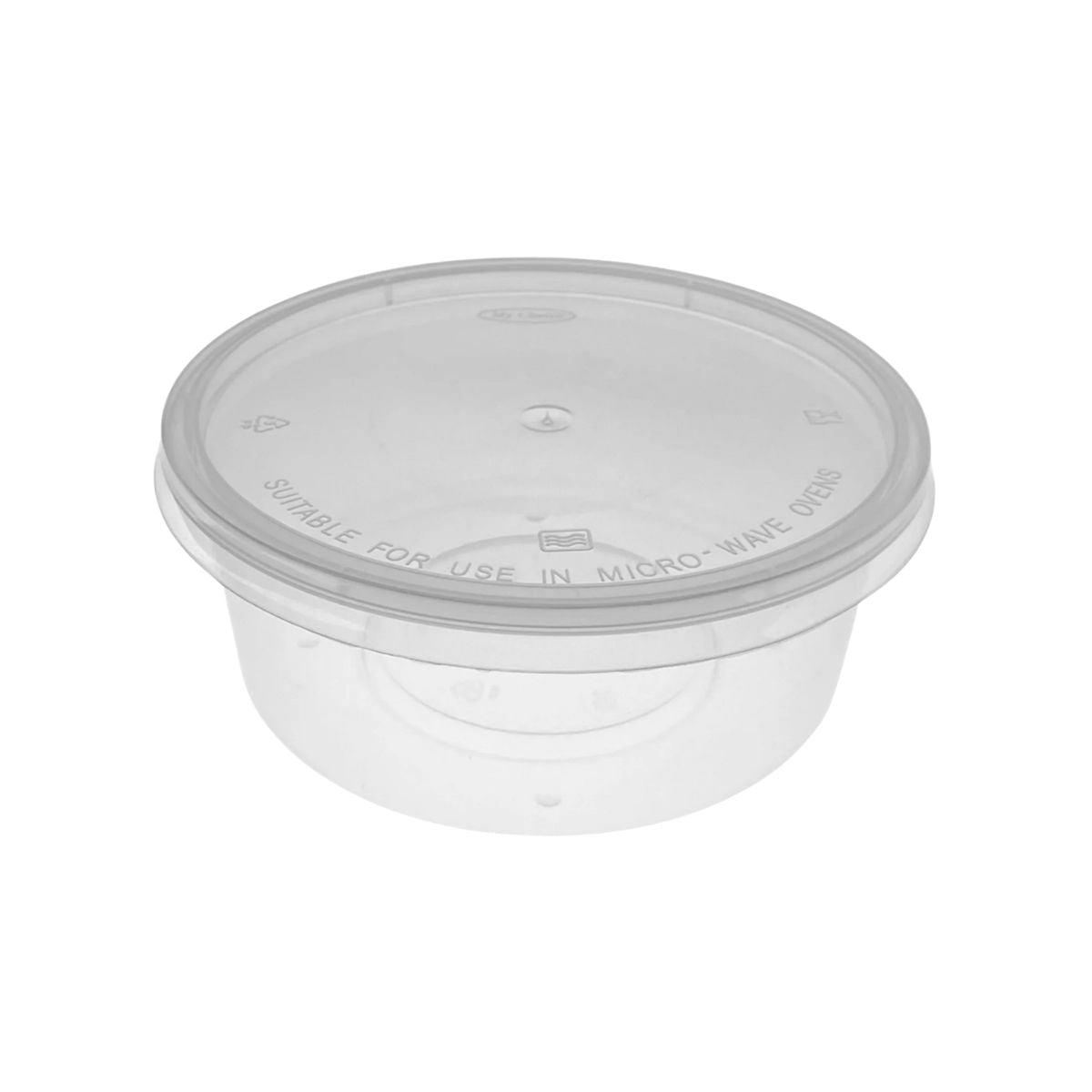 10oz Round Plastic Container - 250 Pieces