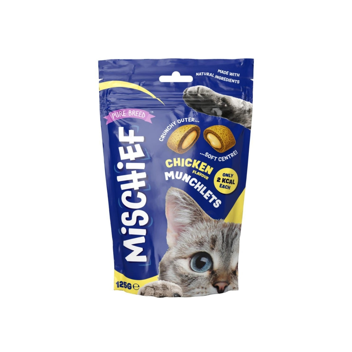 Chicken Flavour Pillow Cat Treats 125g - 12 Units
