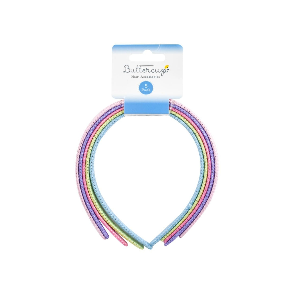 Girls Fabric Alice Bands 5pk - 24 Units