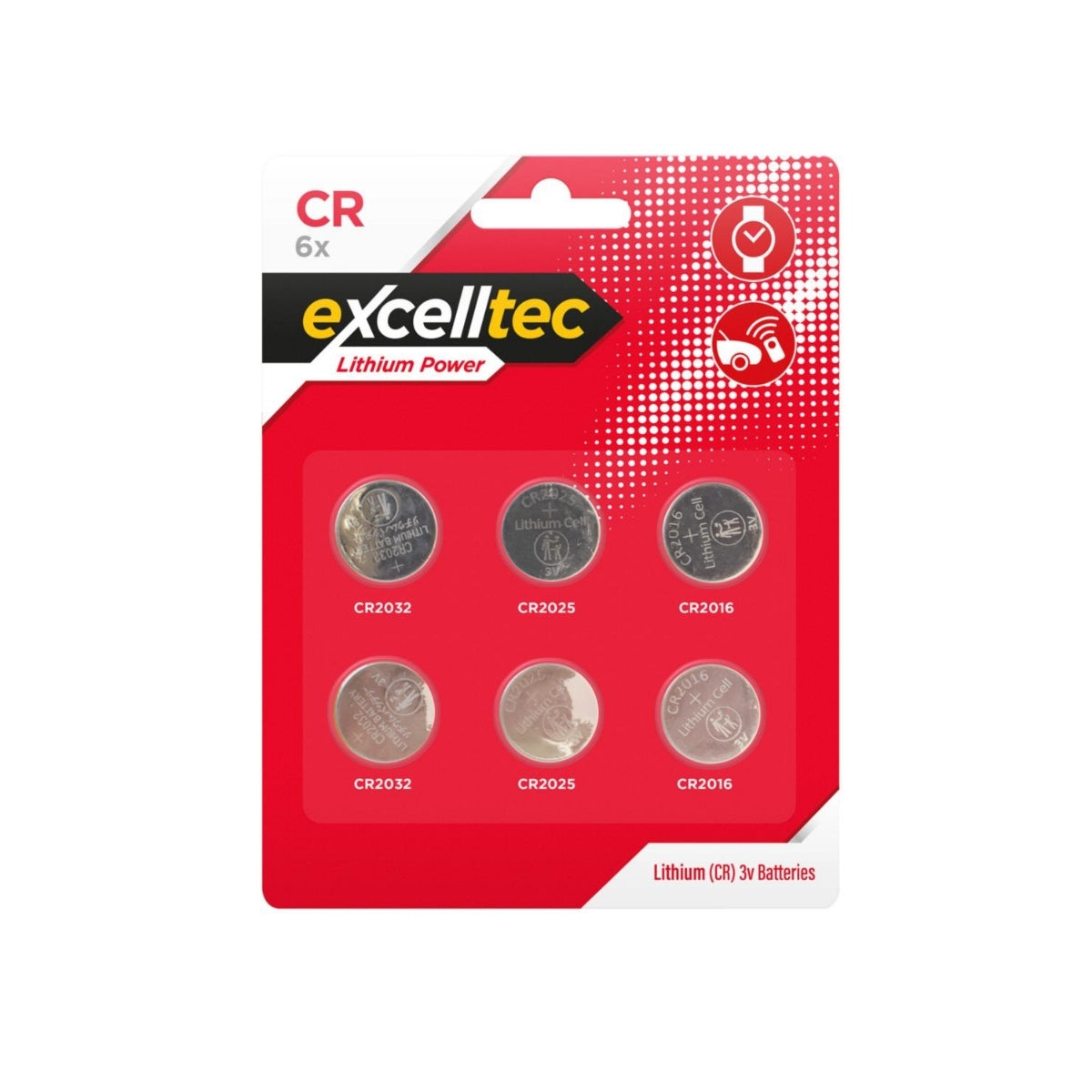 Lithium CR Batteries 6pk - 48 Units