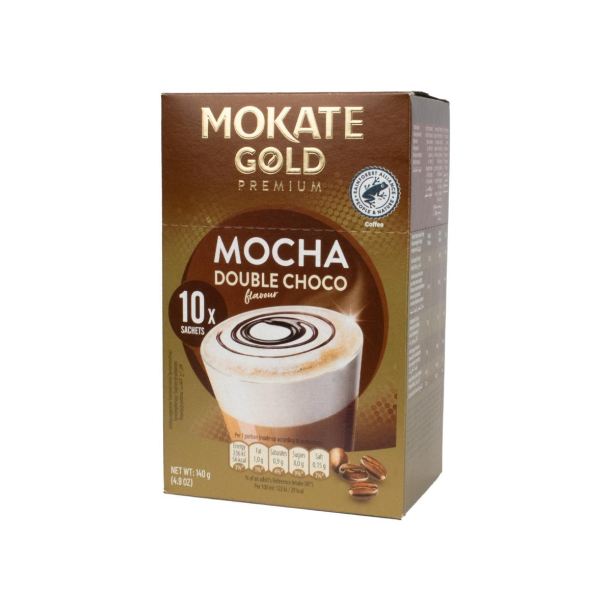 Mokate Gold Premium Double Choc Mocha 10pk 150g - 12 Units