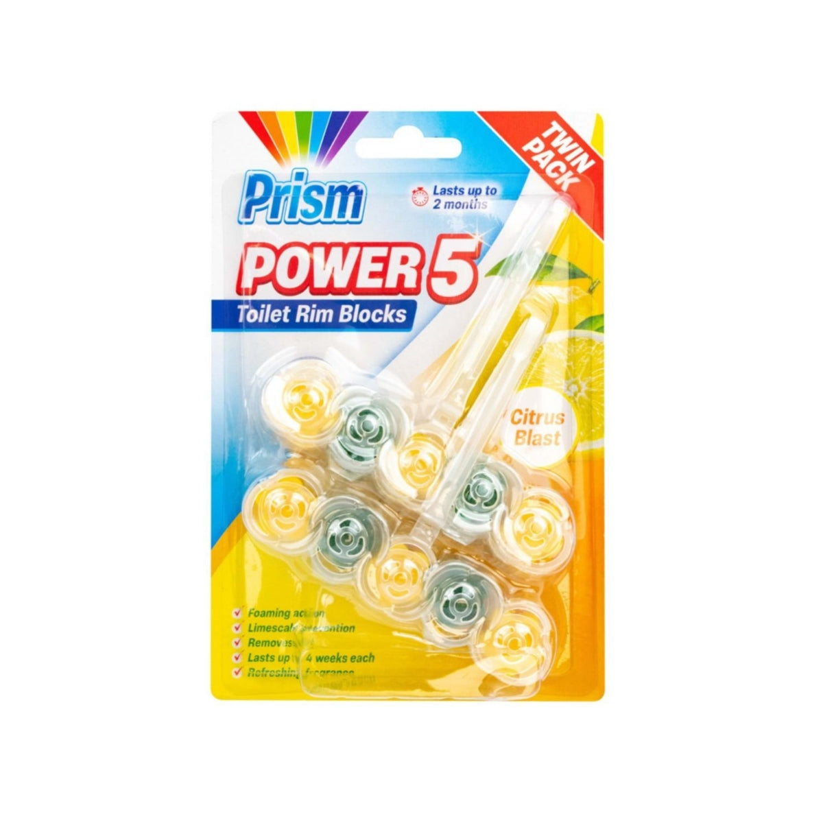 Toilet Rim Block Ocean and Lemon 2 x 45g - 12 Units